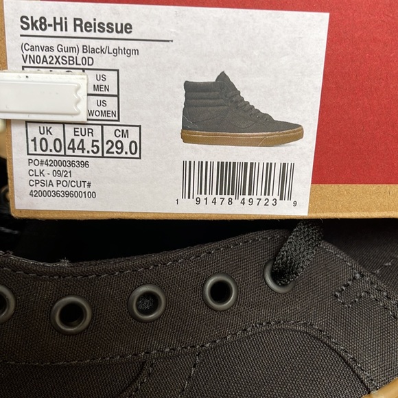 Vans Sk8-Hi Reissue Canvas Gum Black/Light Gum WMNS sneakers - Picture 16 of 16